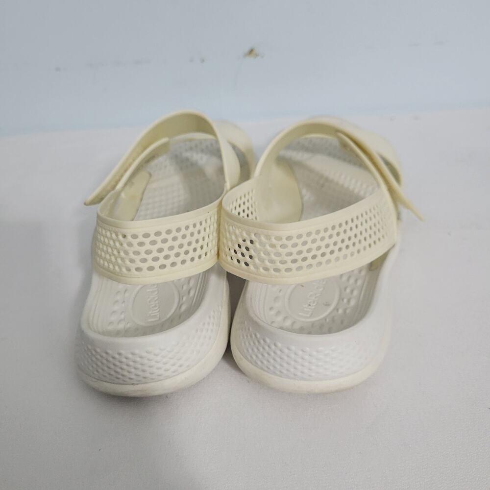Crocs Literide 360 Cream Sandals Size 9  31026-2857 - Picture 3 of 6